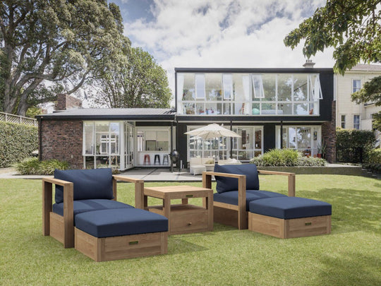 Teak Wood Outdoor Patio Furniture - Copacabana 5 - Piece Set - Teak HQ™