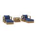 Teak Wood Outdoor Patio Furniture - Copacabana 5 - Piece Set - Teak HQ™