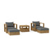 Teak Wood Outdoor Patio Furniture - Copacabana 5 - Piece Set - Teak HQ™