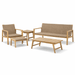 Teak Wood Outdoor Patio Set - Admiral (5 Pieces) - Teak HQ™