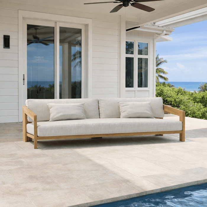 Teak Wood Outdoor Sofa - Smyrna - Teak HQ™