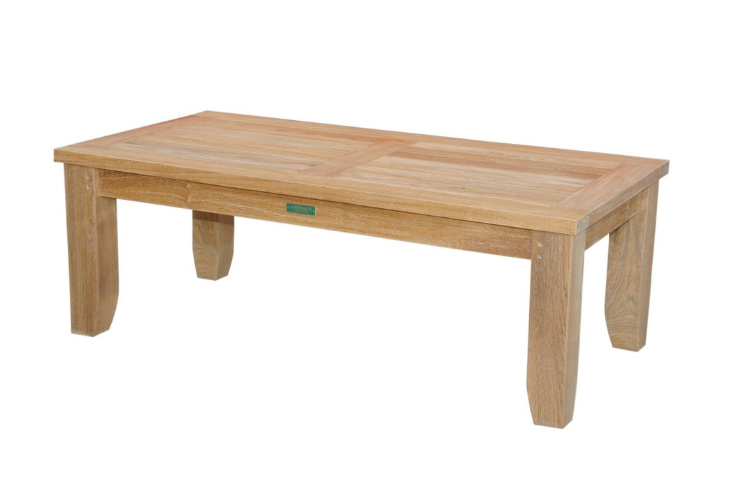 Teak Wood Outdoor Table (48" Long Rectangle) - Luxe - Teak HQ™