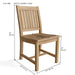 Teak Wood Patio Chair - Rialto - Teak HQ™