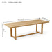 Teak Wood Patio Table (102" Long Rectangle) - Catania - Teak HQ™