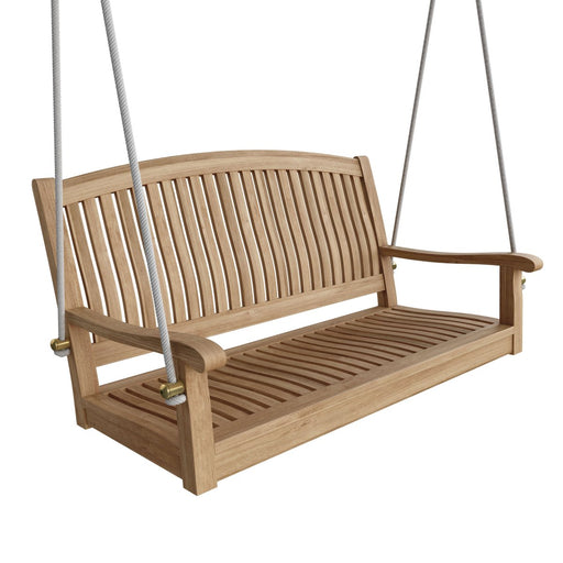Teak Wood Porch Swing - Del - Amo (48" Curved Back) - Teak HQ™