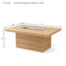 Teak Wood Propane Fire Pit Table (Img 4)