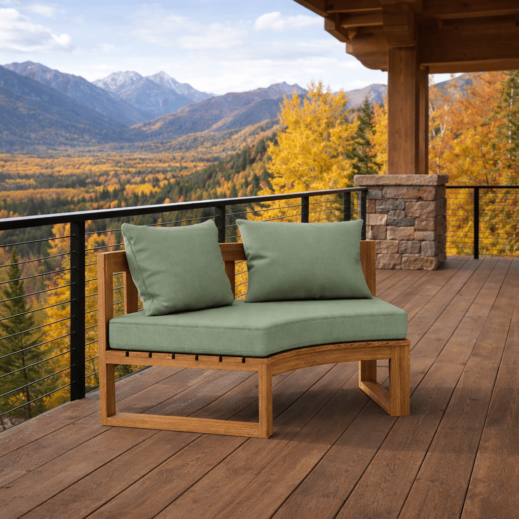 Teak Wood Sectional - Arena (Curved) - Teak HQ™