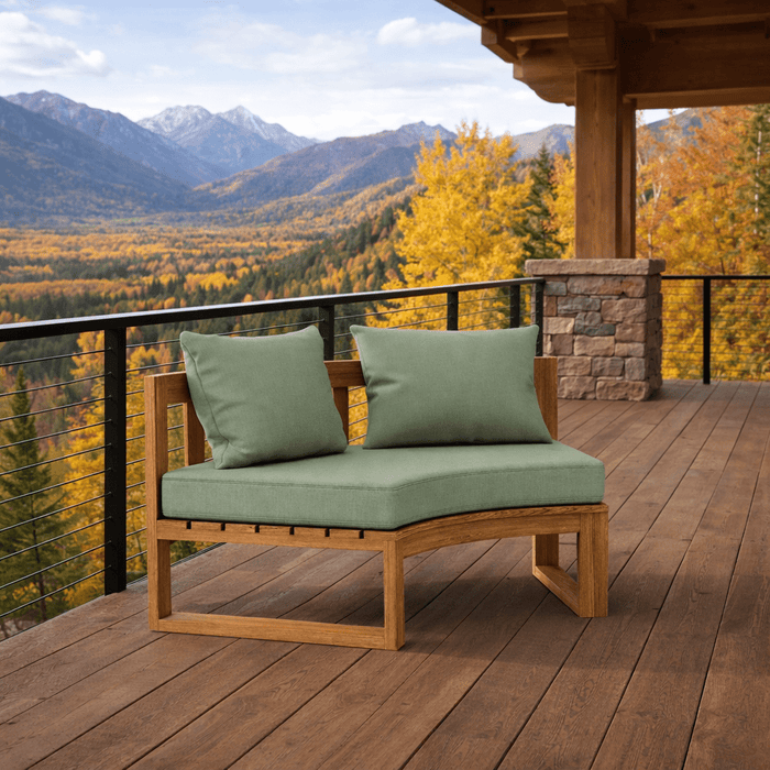 Teak Wood Sectional - Arena (Curved) - Teak HQ™