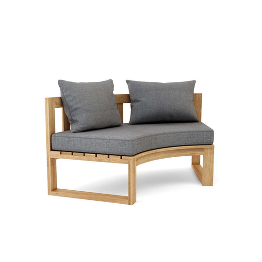Teak Wood Sectional - Arena (Curved) - Teak HQ™