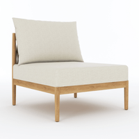 Teak Wood Sectional Insert Piece - San Lucas