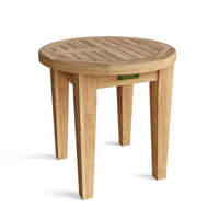 Teak Wood Side Table (20" Round) - Brianna