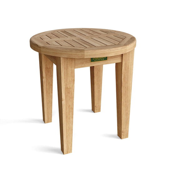 Teak Wood Side Table (20" Round) - Brianna - Teak HQ™