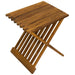 Teak Wood Slatted Stool or Side Table (Foldable) - Kora - Teak HQ™