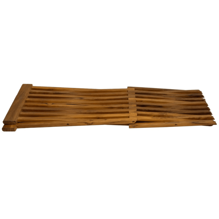 Teak Wood Slatted Stool or Side Table (Foldable) - Kora - Teak HQ™