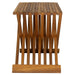 Teak Wood Slatted Stool or Side Table (Foldable) - Kora - Teak HQ™