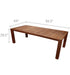 Teak Wood Table (94.5" Long Rectangle) - Comfort - Teak HQ™