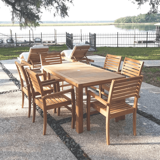 Teakwood Table and Chairs - Comfort (Table) & Avant (6 Chairs) - Teak HQ™