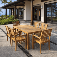 Teakwood Table and Chairs - Comfort (Table) & Avant (6 Chairs)