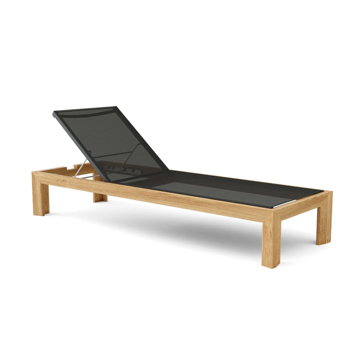 Teak Outdoor Chaise Lounge Chair - Smyrna