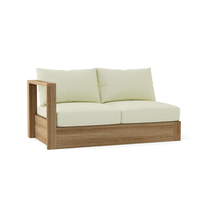 Right End Copacabana Teak Sectional Piece