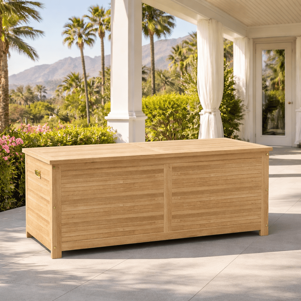 Waterproof Teak Storage Box (62" Wide) - Camrose - Teak HQ™