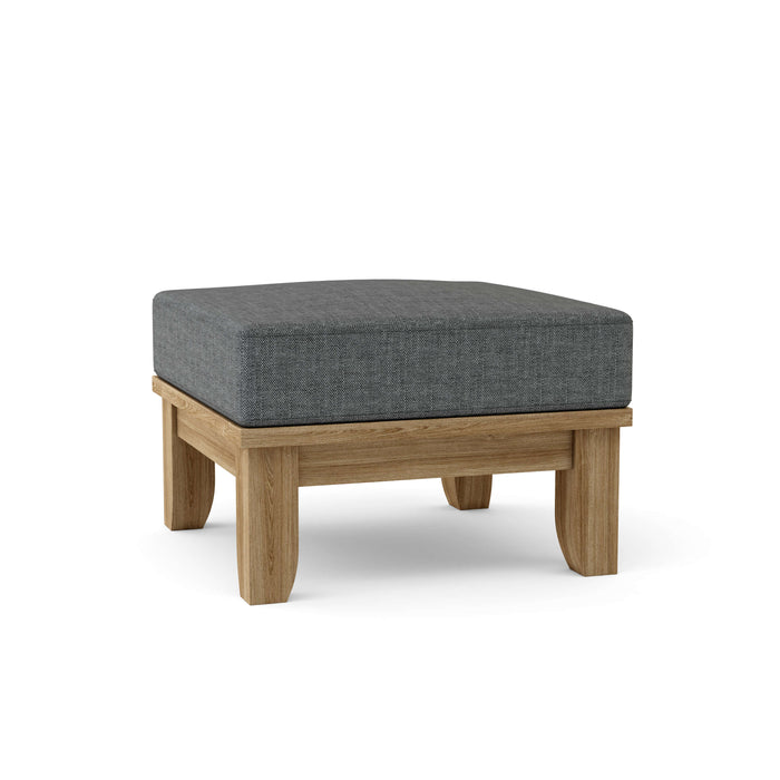 Teak Patio Ottoman - Luxe