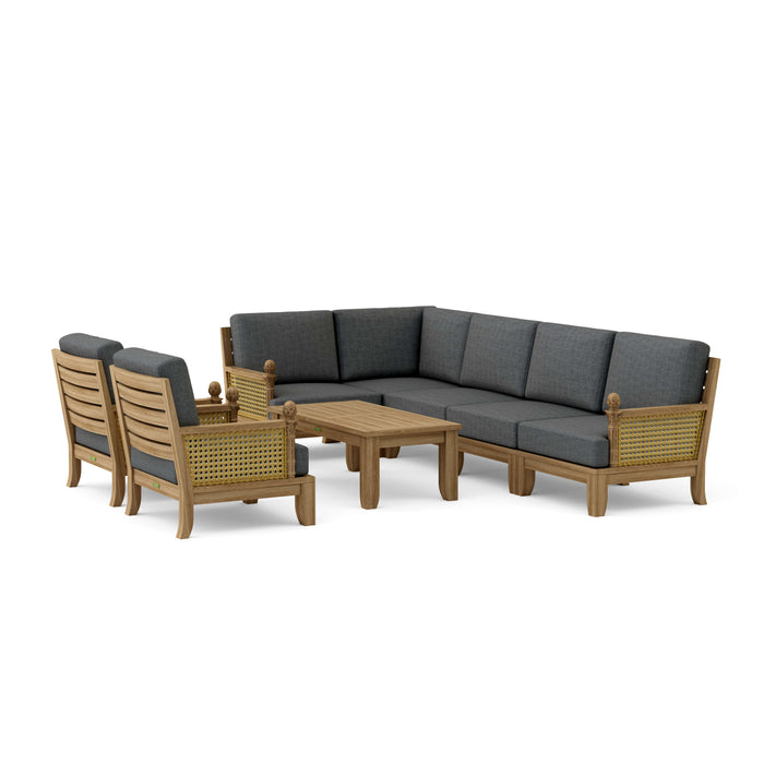 Classic Teak Furniture - Luxe 8-Piece Modular Set