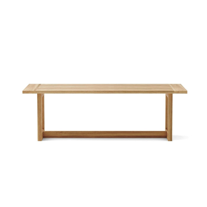 Wooden Teak Table (92.5" Long Rectangle) - Smyrna - Teak HQ™