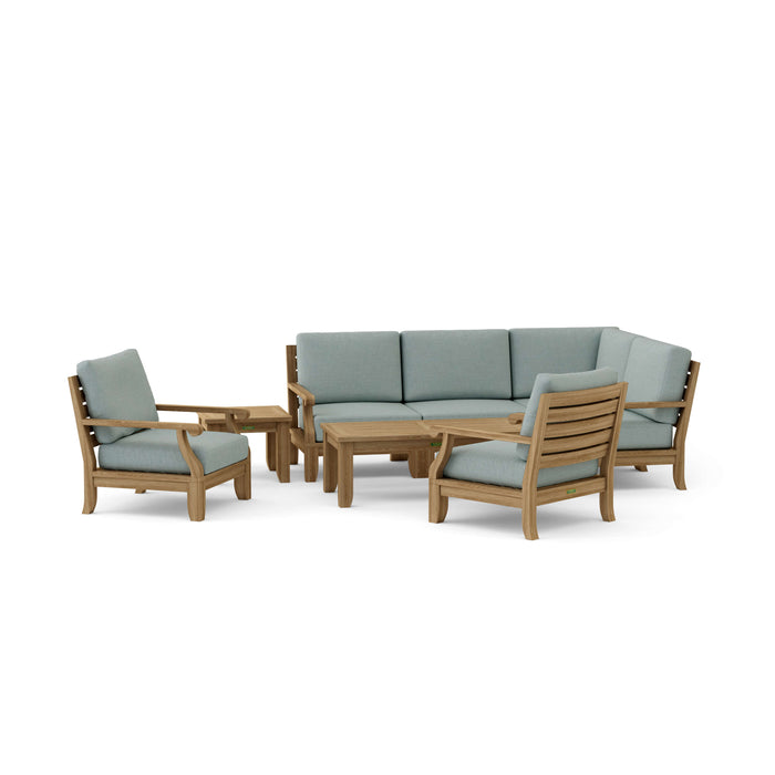 Quality Outdoor Teak Furniture - Riviera 7-Piece Modular Set