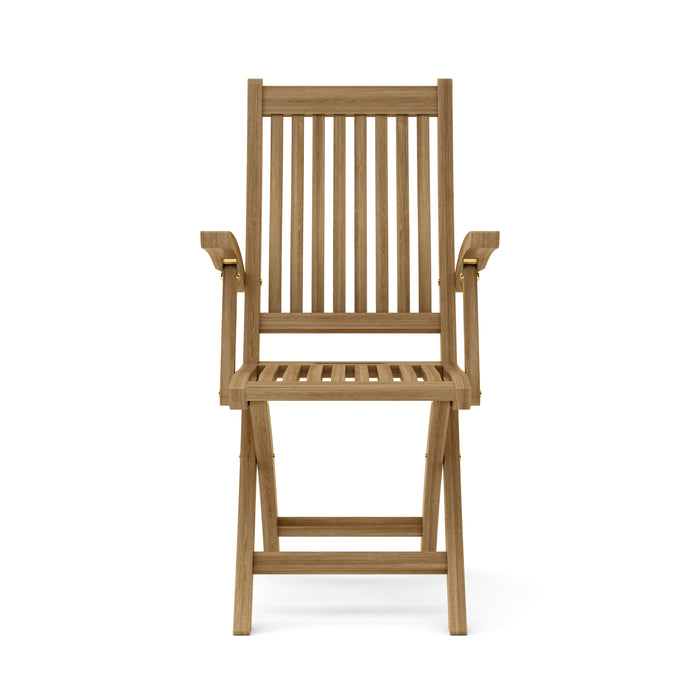 Teak Folding Garden Chairs (Set of 2) - Tropico