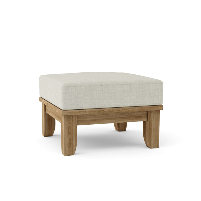 Teak Patio Ottoman - Luxe