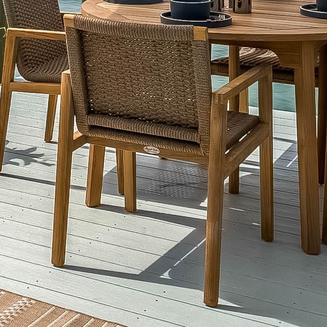 Teak Outdoor Dining Chair (Img 5)