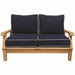 Teak Outdoor Loveseat (Img 1)