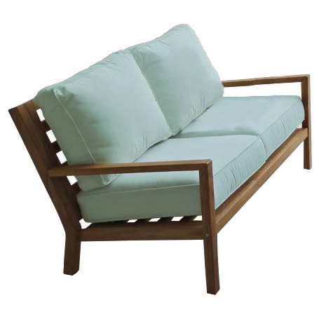 Teak Outdoor Loveseat (Img 4)