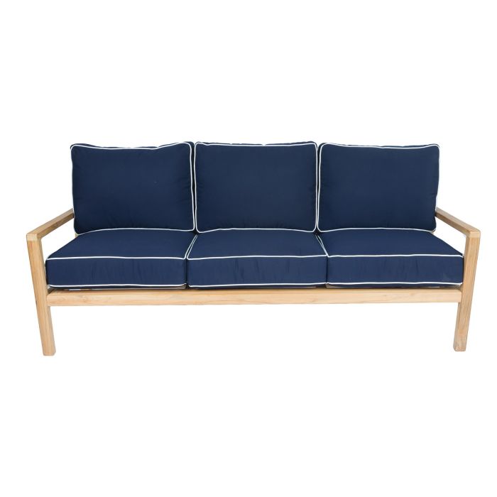 Coastal Teak 3-Seater Sofa