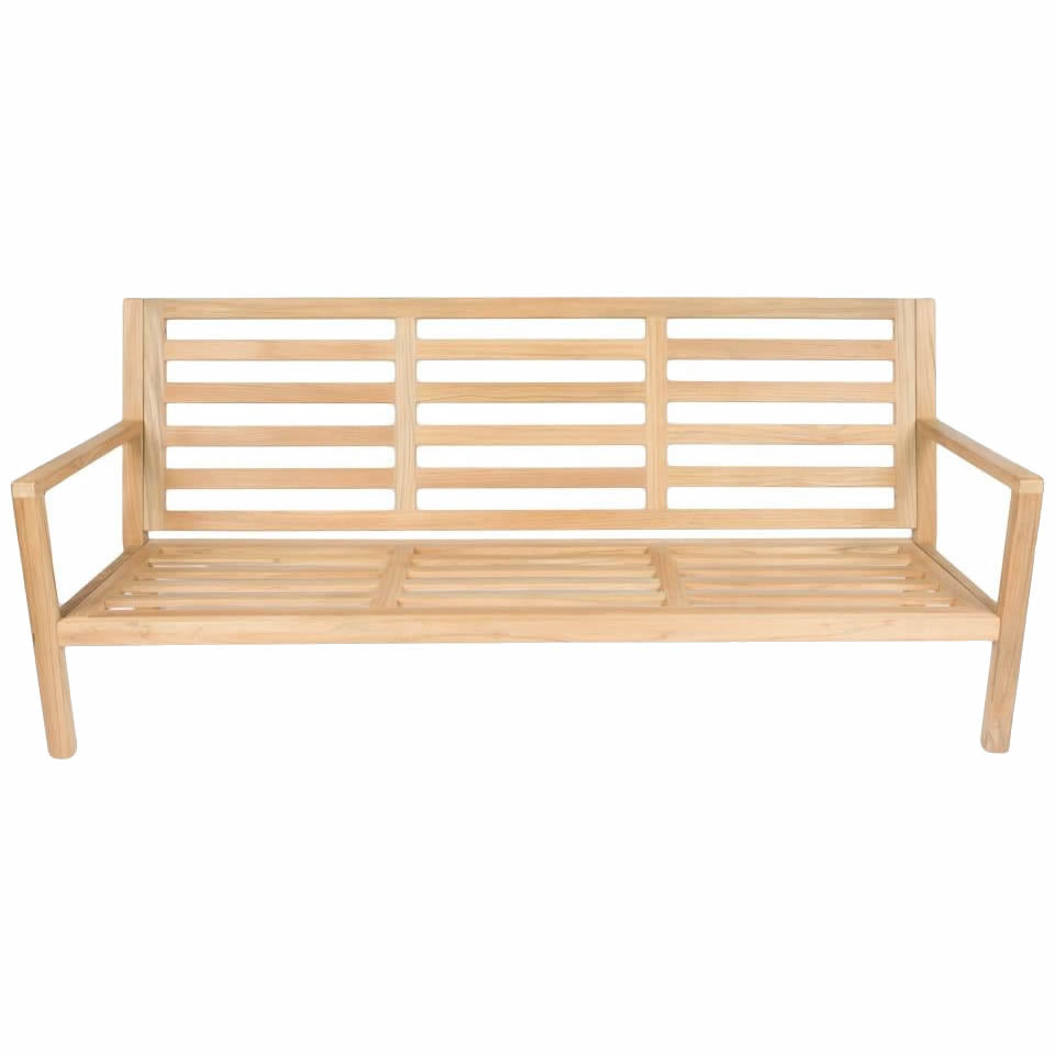 Coastal Teak 3-Seater Sofa