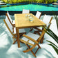 Royal Teak Dining Set with 63" Comfort Table and 6 Sailmate Chairs