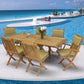 Royal Teak Family 60"-78" Rectangular Expansion Table and 6 Sailor Chairs