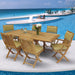 Teak Dining Table and Chairs (Img 1)