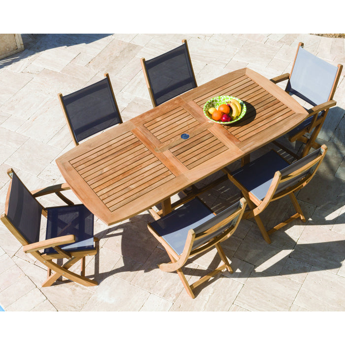 Teak Outdoor Dining Set For 6 (Img 1)