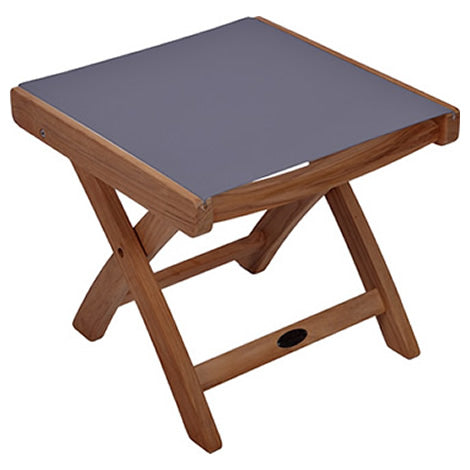 Teak Folding Sling Footrest