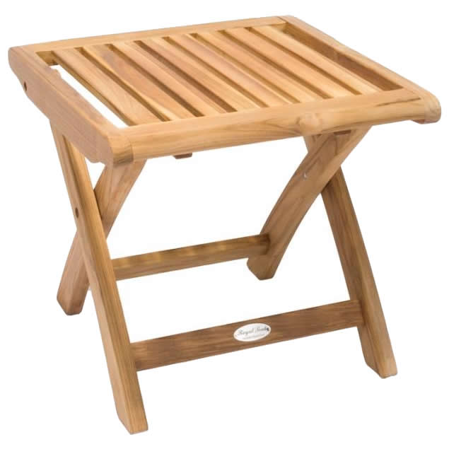 Teak Folding Footrest (Img 1)