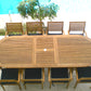 Family 96" (Expandable to 120") Oval Teak Dining Table