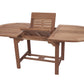 Royal Teak Family 72"-96" Oval Expansion Table with 6 Estate Chairs