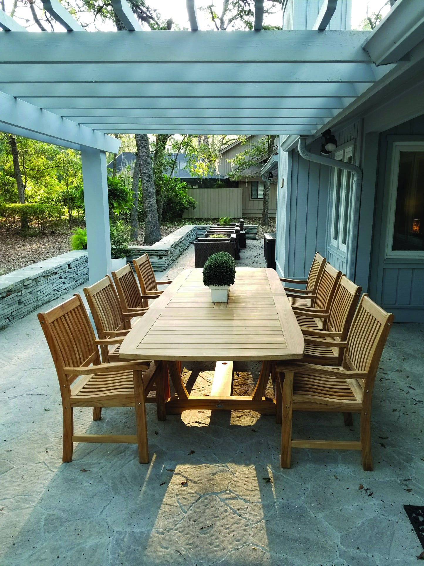 Compass Teak Arm Chair