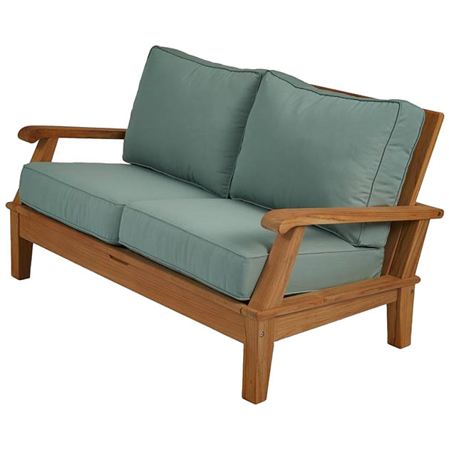 Miami Teak Reclining 2-Seater Loveseat