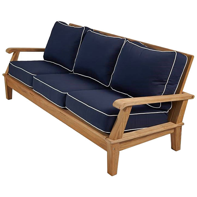 Miami Teak Reclining 3-Seater Sofa