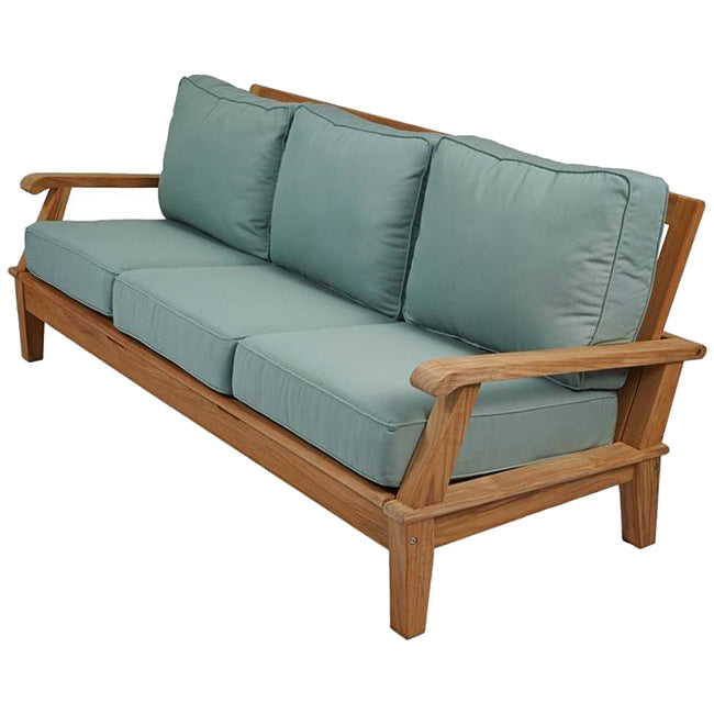 Miami Teak Reclining 3-Seater Sofa