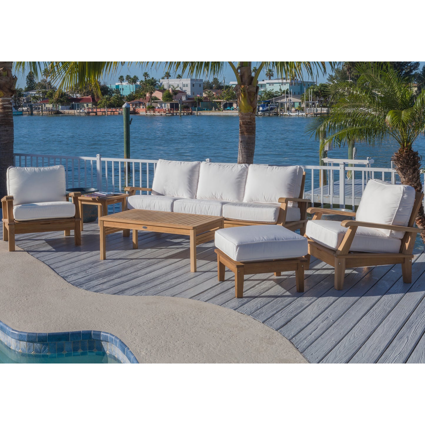 Royal Teak Miami 6-Piece Sofa & Recliners Furniture Set