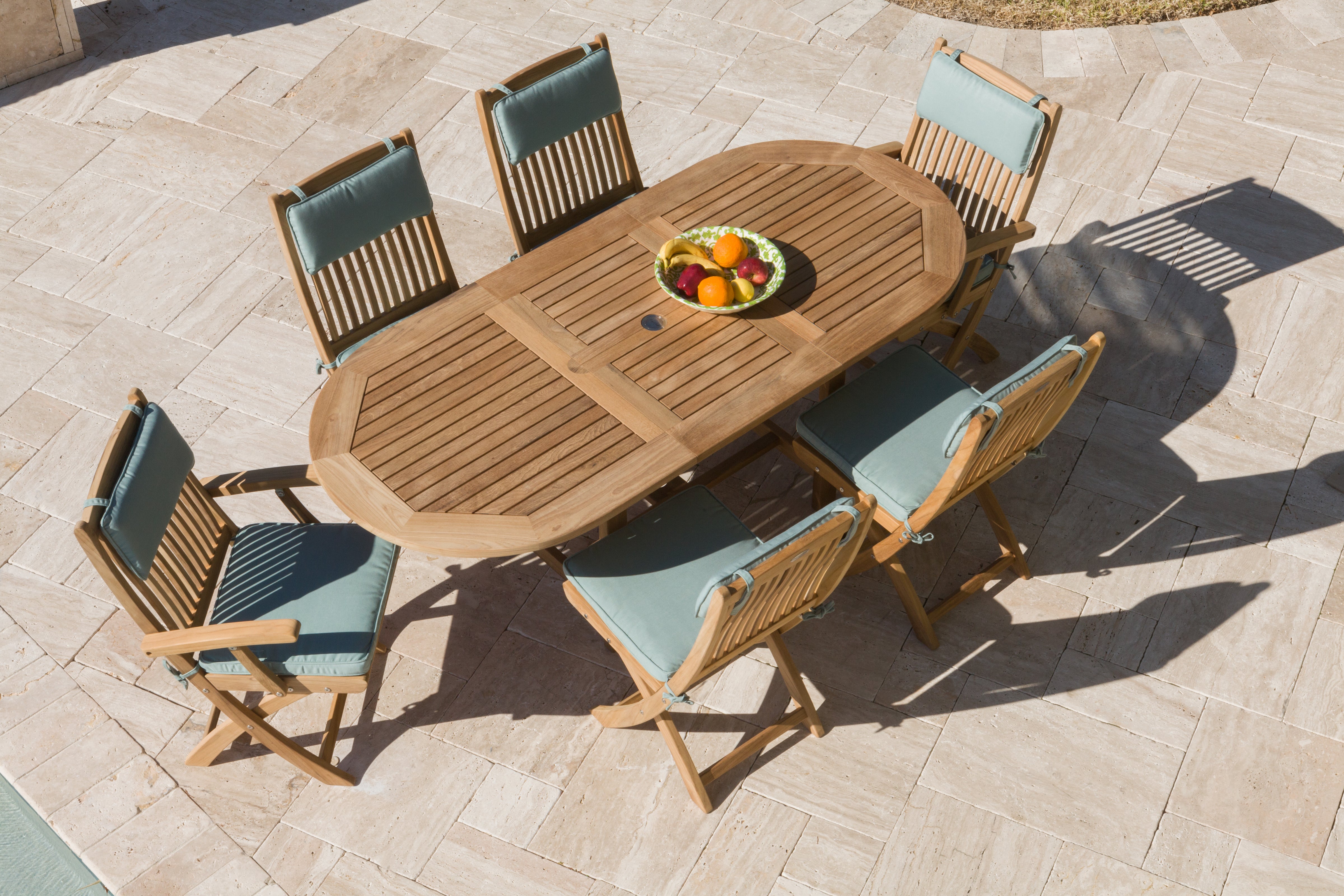 Extendable Teak Outdoor Dining Table (Img 6)